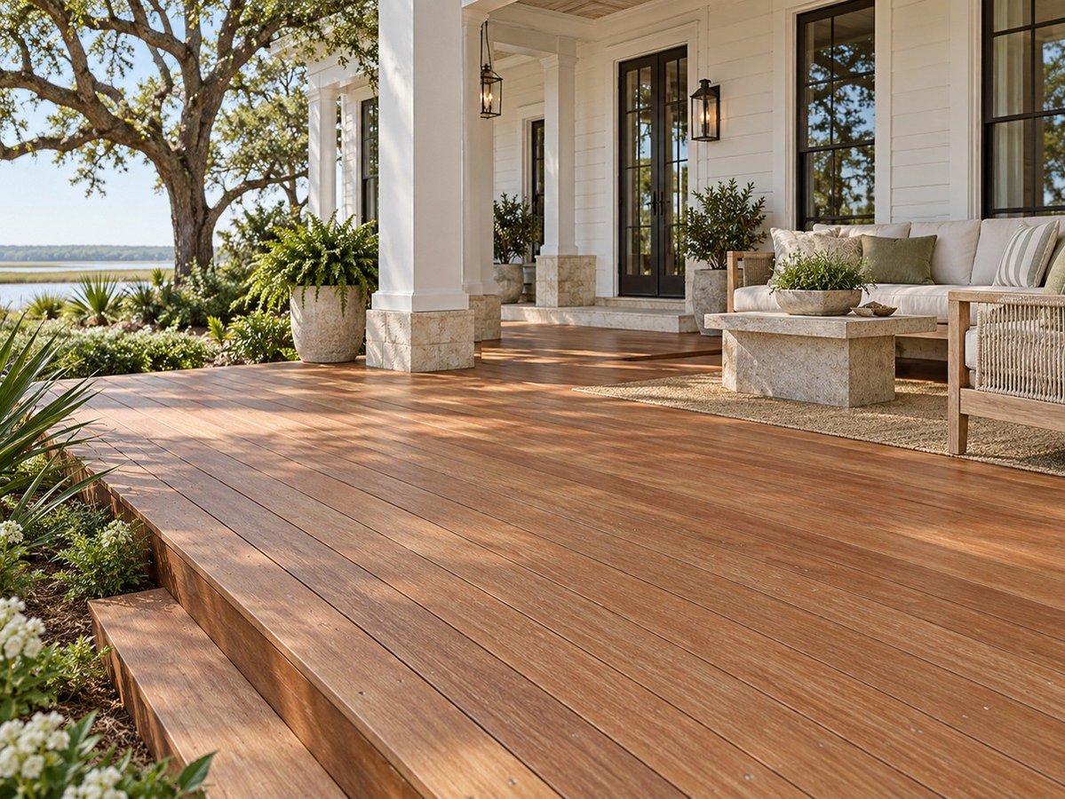 Keruing in an exterior project