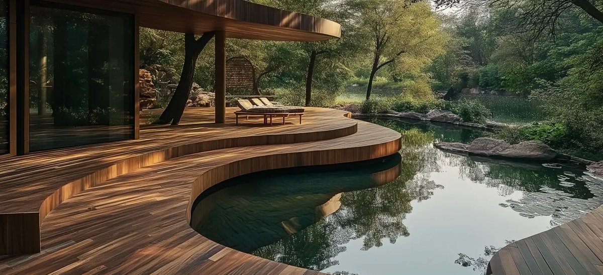 Muiracatiara in an exterior project