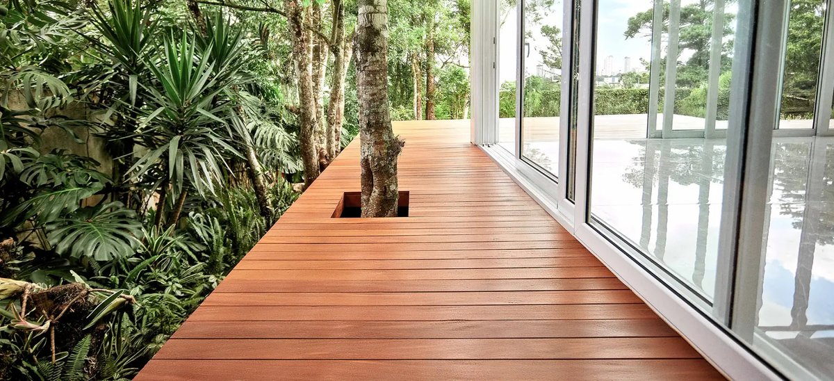Red Cumaru in an exterior project