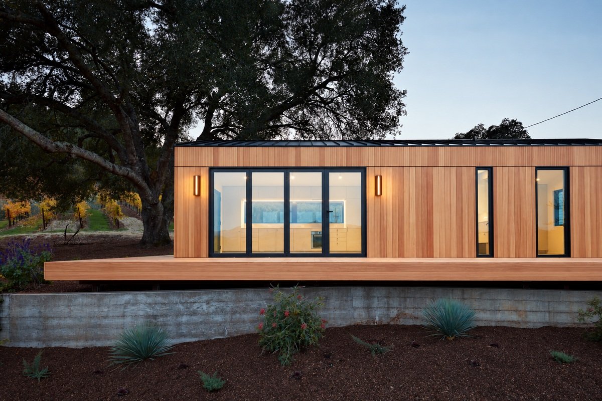 Western Red Cedar in an exterior project