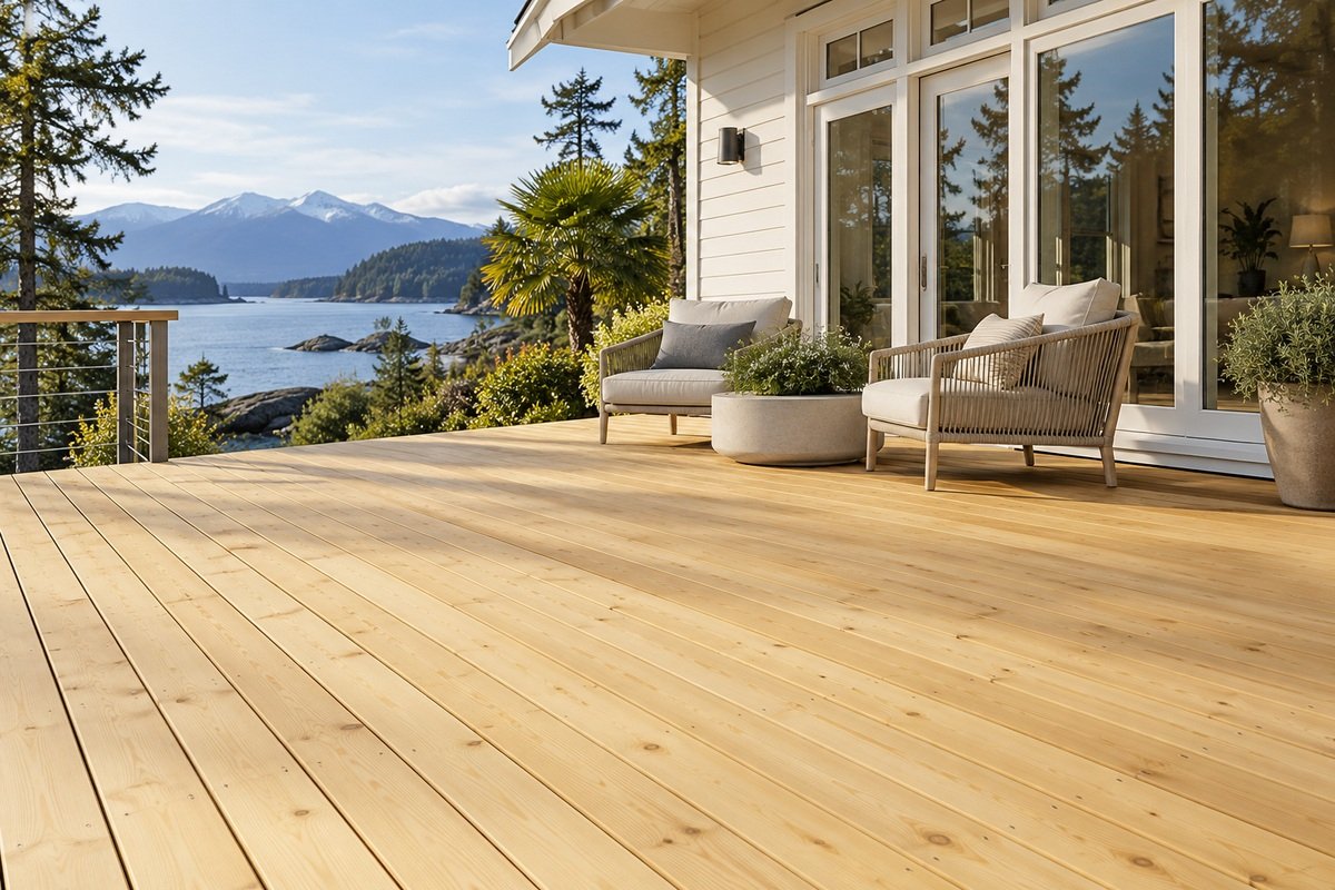 Alaskan Yellow Cedar in an exterior project